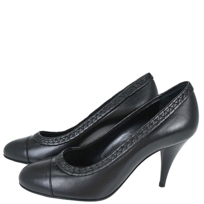 Chanel * Pumps Shoes Black Shoes #36