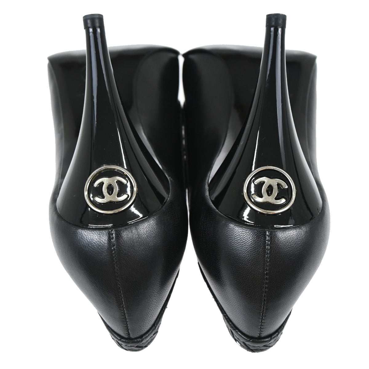 Chanel * Pumps Shoes Black Shoes #36