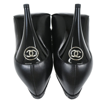 Chanel * Pumps Shoes Black Shoes #36