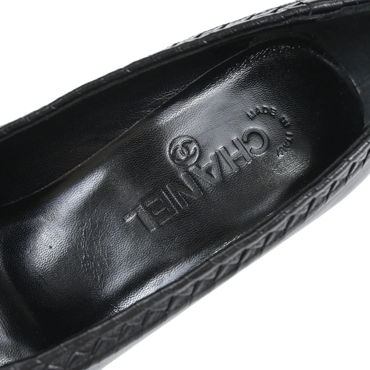 Chanel * Pumps Shoes Black Shoes #36