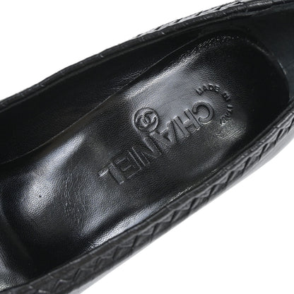 Chanel * Pumps Shoes Black Shoes #36