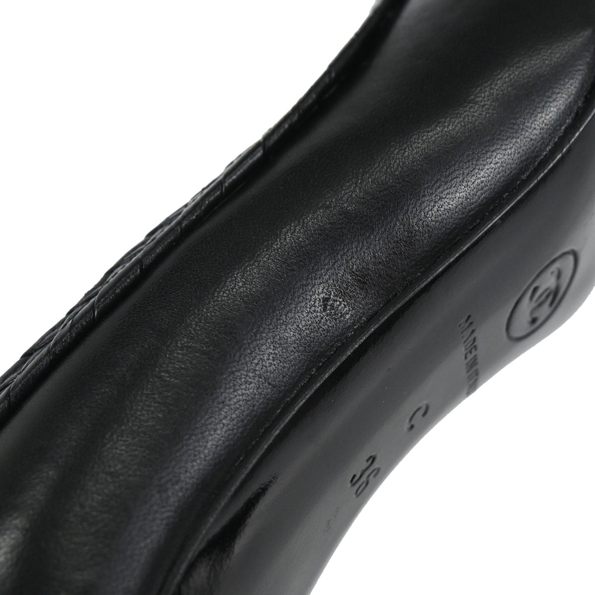 Chanel * Pumps Shoes Black Shoes #36