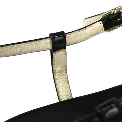 Chanel * Sandals Shoes Black Shoes #36 1/2