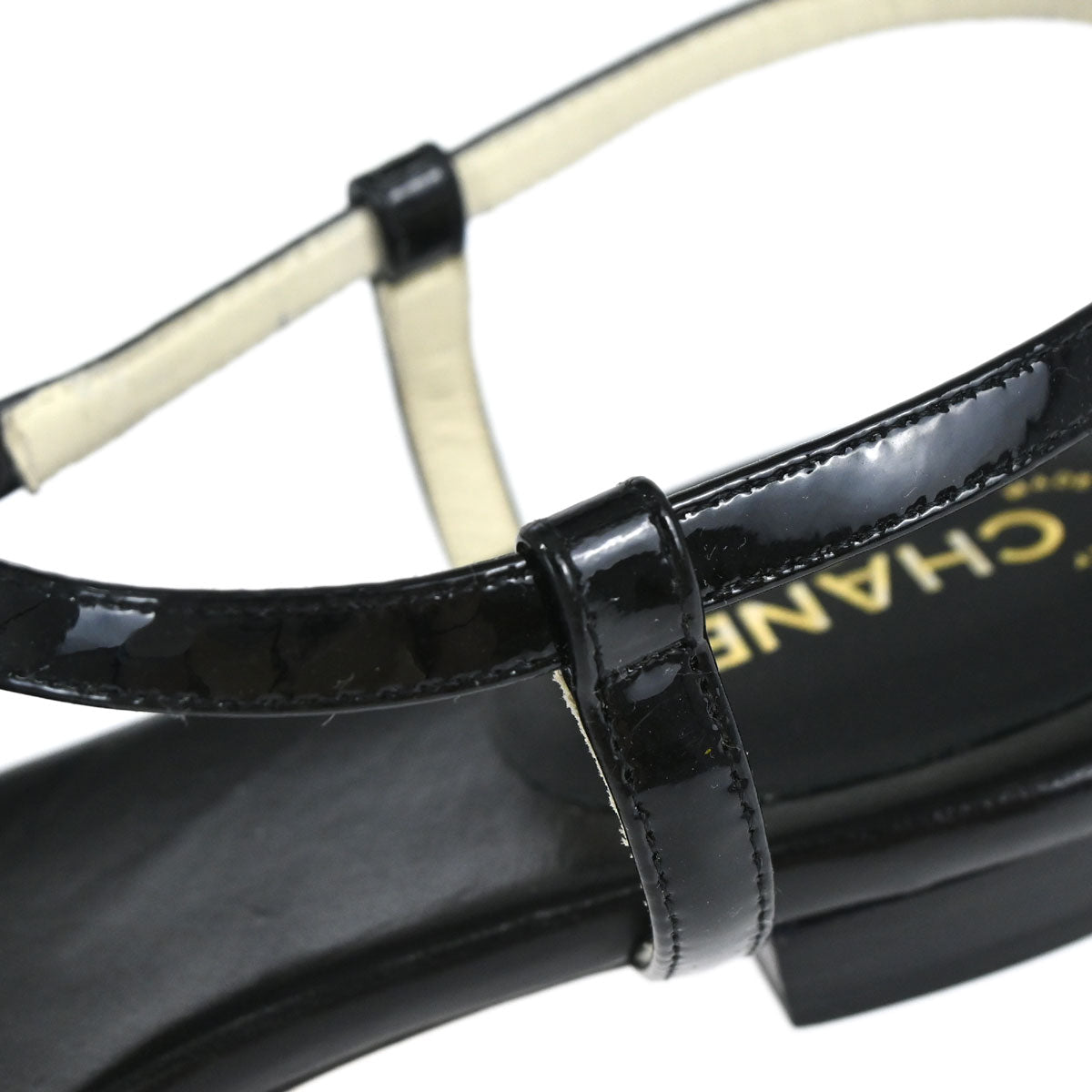 Chanel * Sandals Shoes Black Shoes #36 1/2