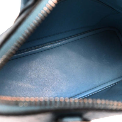 Hermes * Blue Jean Ostrich Bolide 27 2way Shoulder Handbag