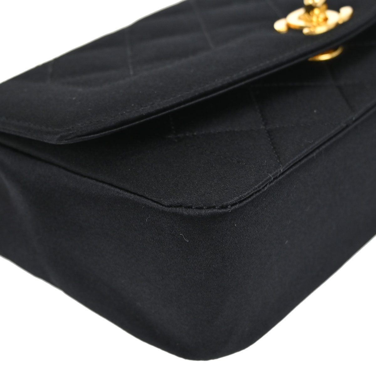 Chanel Black Satin Mini Diana Shoulder Bag