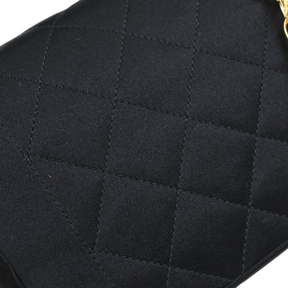 Chanel Black Satin Mini Diana Shoulder Bag