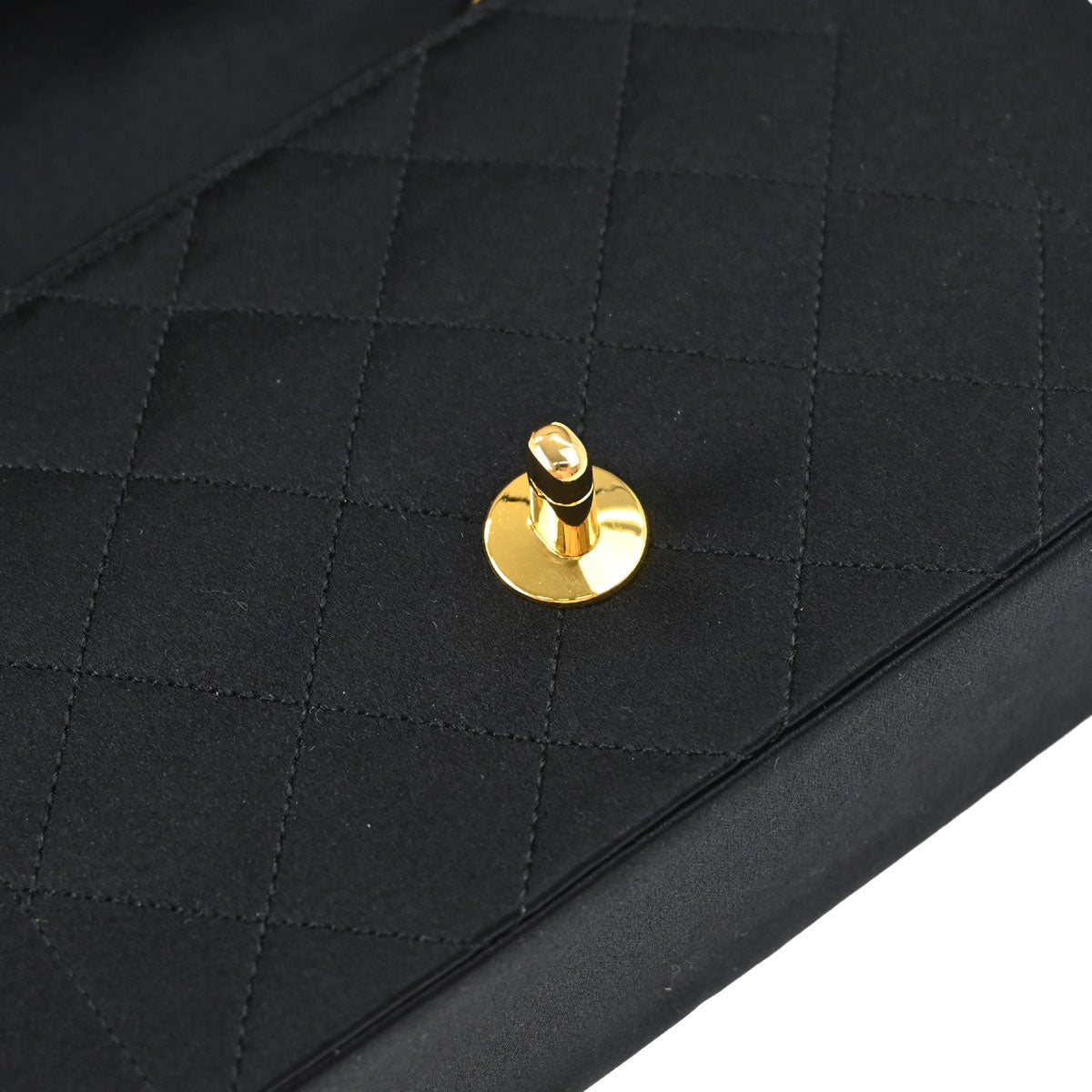 Chanel Black Satin Mini Diana Shoulder Bag