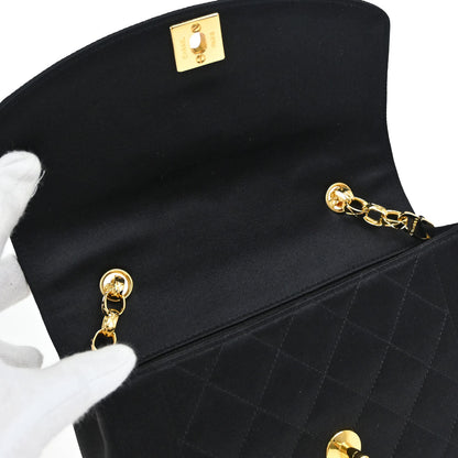 Chanel Black Satin Mini Diana Shoulder Bag