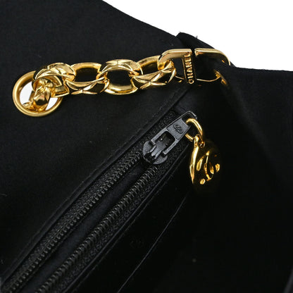 Chanel Black Satin Mini Diana Shoulder Bag