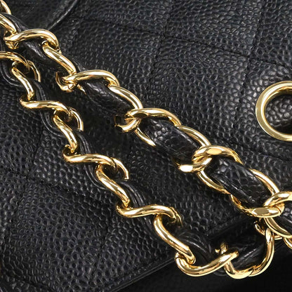 Chanel 2005-2006 Black Caviar Skin Petite Timeless Tote PTT Chain Handbag