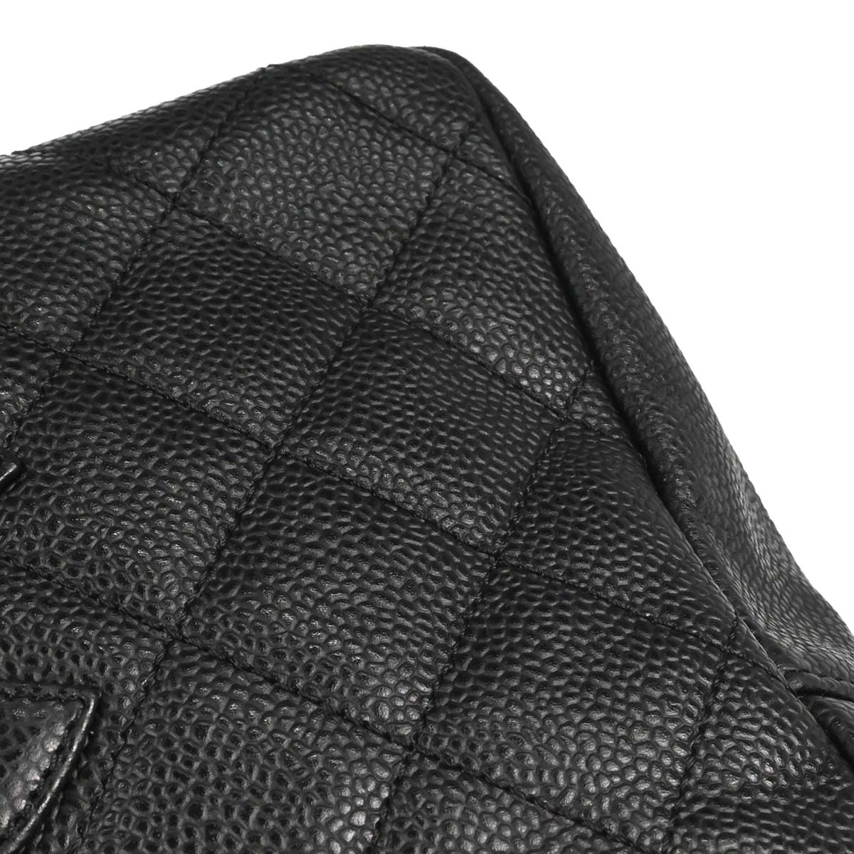 Chanel 2005-2006 Black Caviar Skin Petite Timeless Tote PTT Chain Handbag