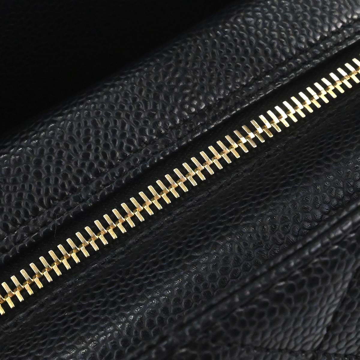 Chanel 2005-2006 Black Caviar Skin Petite Timeless Tote PTT Chain Handbag