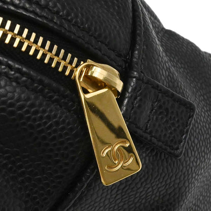 Chanel 2005-2006 Black Caviar Skin Petite Timeless Tote PTT Chain Handbag