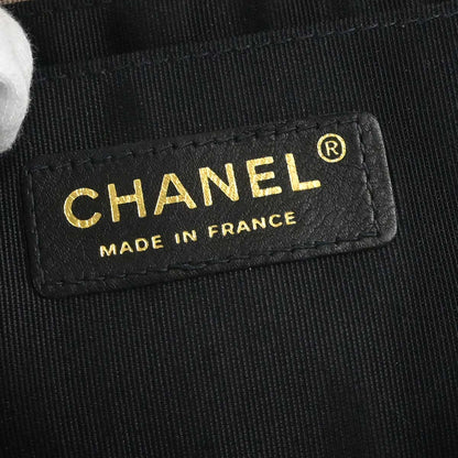 Chanel 2003-2004 Black Lambskin Chevron Single Flap Shoulder Bag