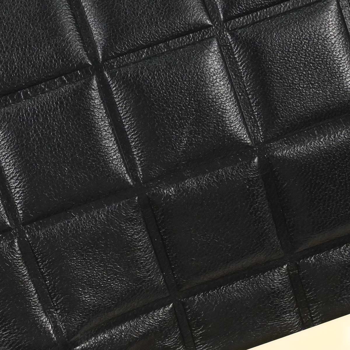 Chanel 2002-2003 Black Lambskin Choco Bar Handbag