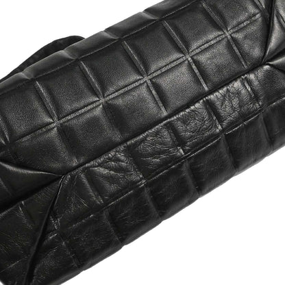 Chanel 2002-2003 Black Lambskin Choco Bar Handbag