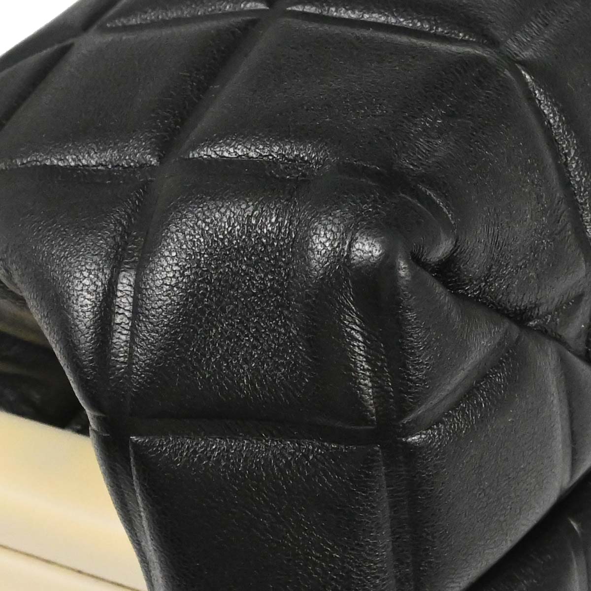 Chanel 2002-2003 Black Lambskin Choco Bar Handbag
