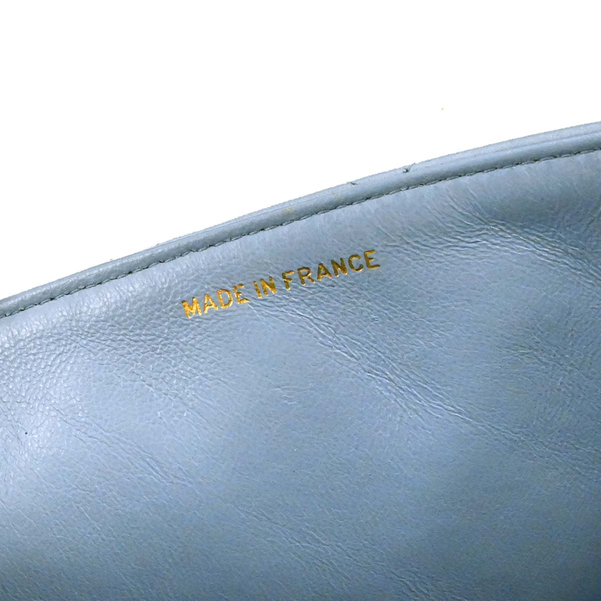 Chanel 1991-1994 Light Blue Lambskin Medium Diana Shoulder Bag