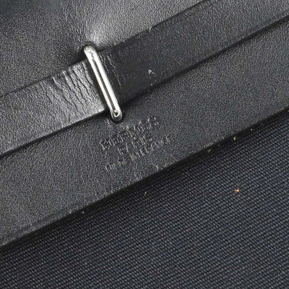 Hermes Black Natural Toile Officier GM Herbag TPM 2 in 1 Shoulder Bag