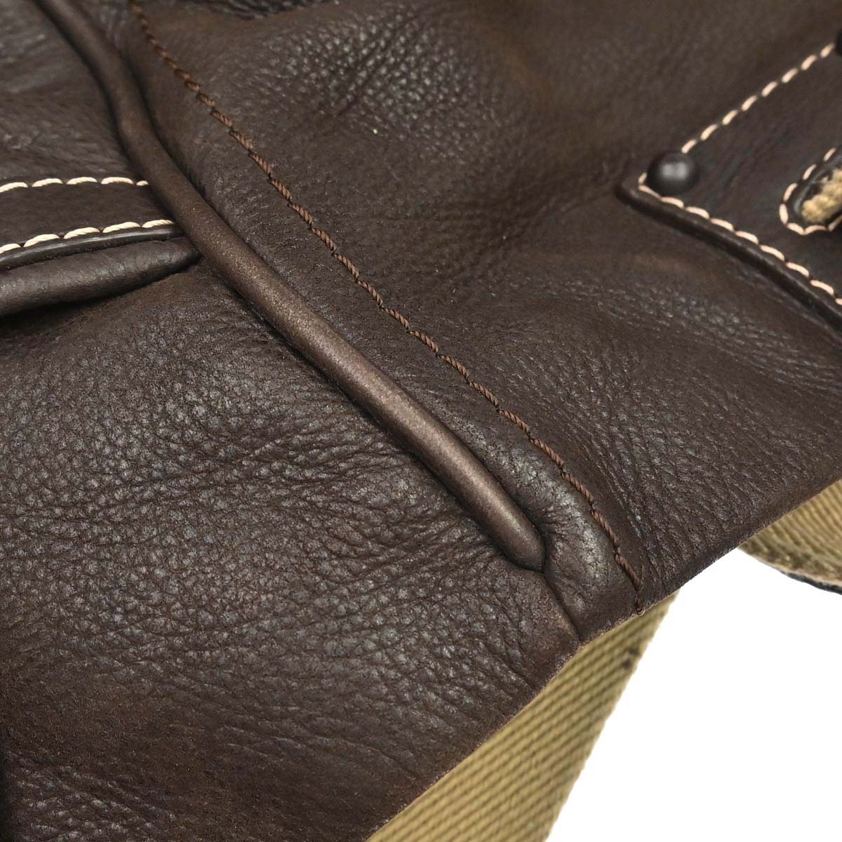 Loewe * Brown Leather Anagram 2way Shoulder Tote Bag