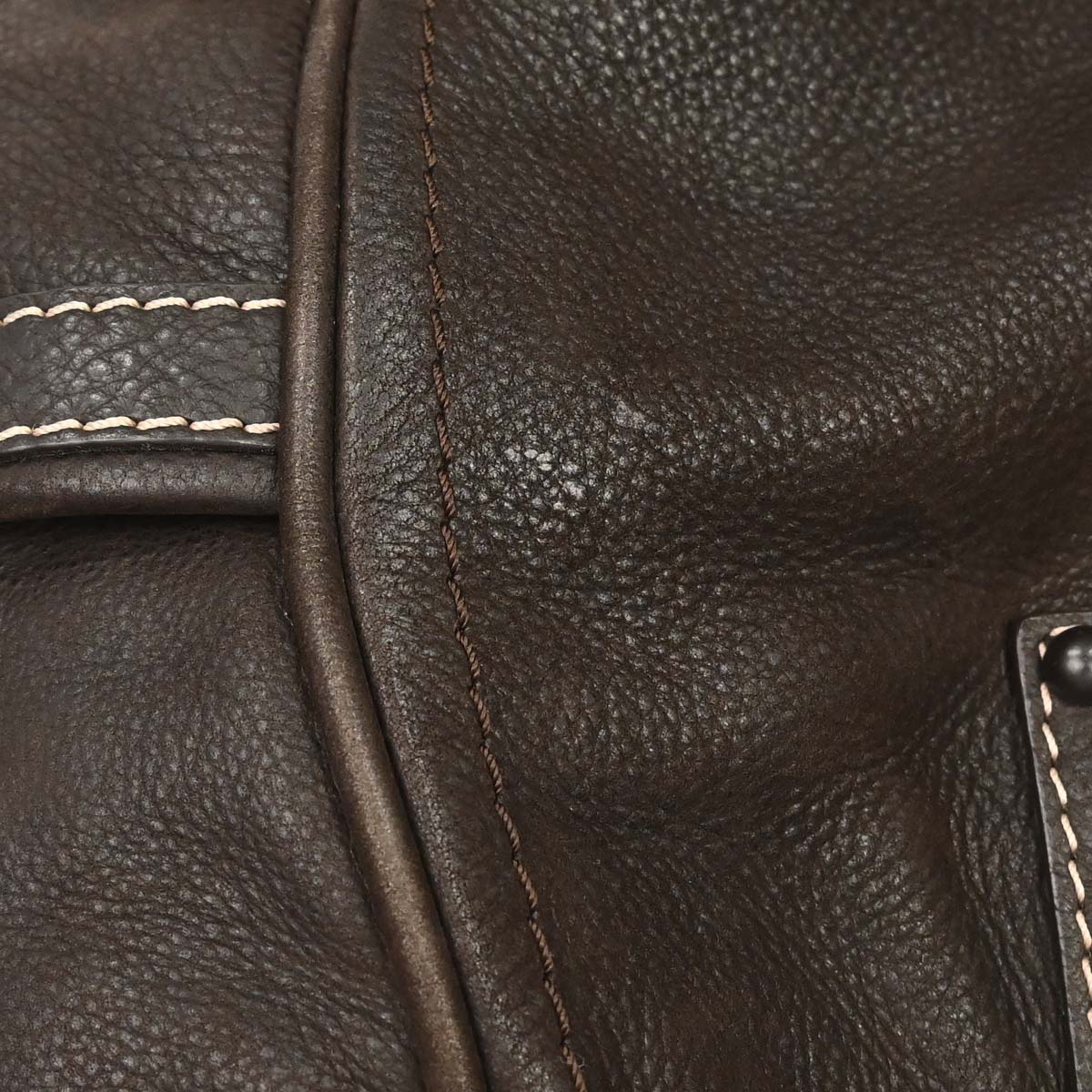 Loewe * Brown Leather Anagram 2way Shoulder Tote Bag