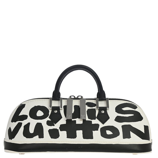 Louis Vuitton 2001 Black Graffiti Alma Horizontal Handbag M92175