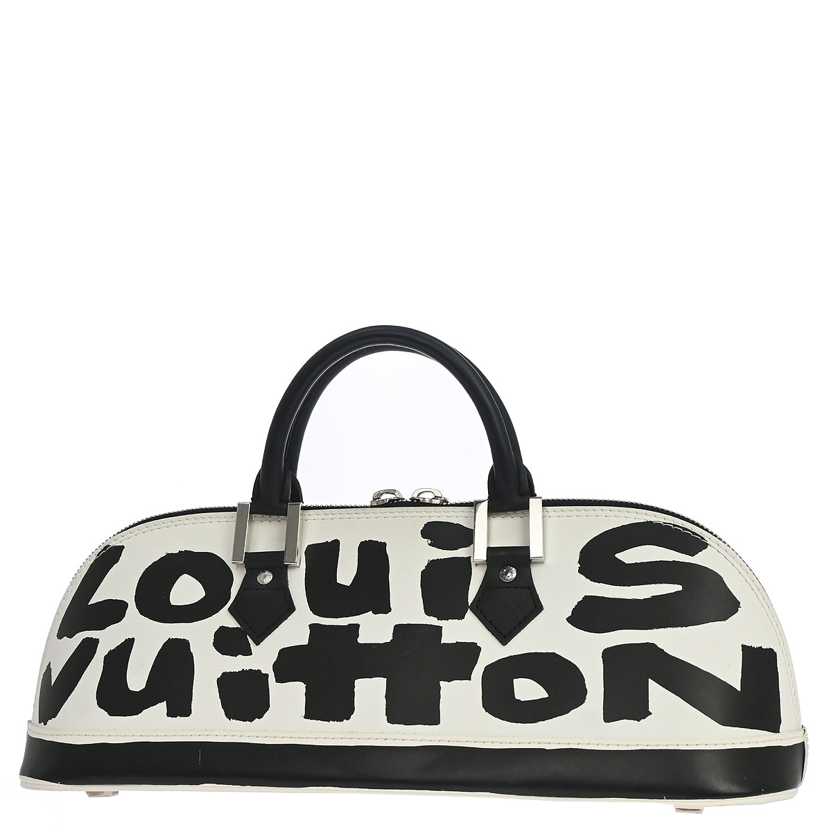 Louis Vuitton 2001 Black Graffiti Alma Horizontal Handbag M92175
