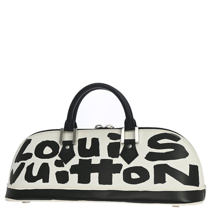Louis Vuitton 2001 Black Graffiti Alma Horizontal Handbag M92175