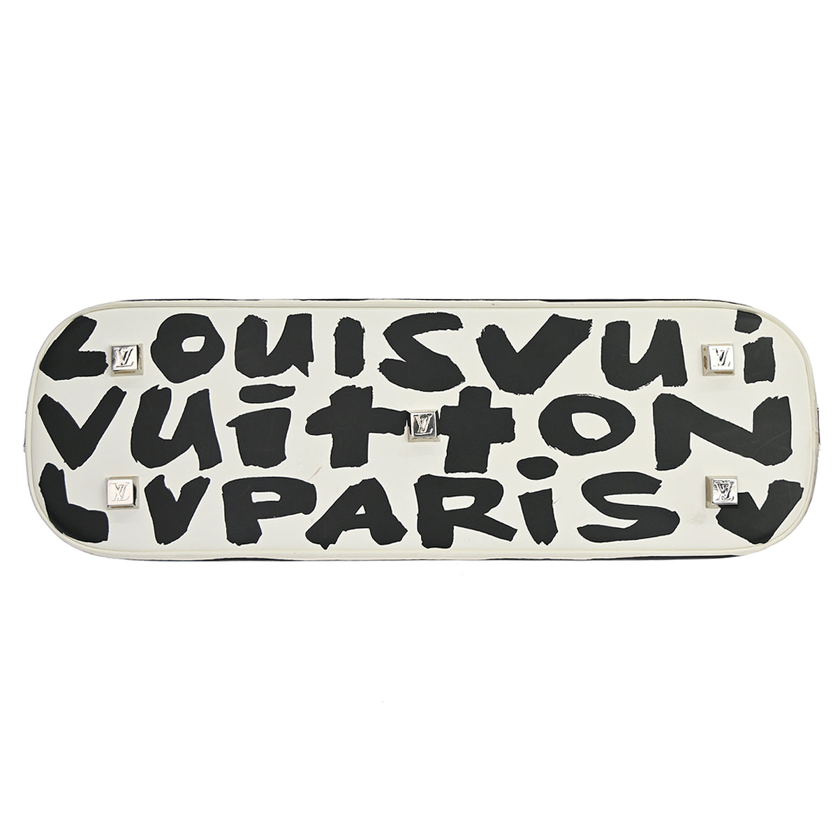 Louis Vuitton 2001 Black Graffiti Alma Horizontal Handbag M92175