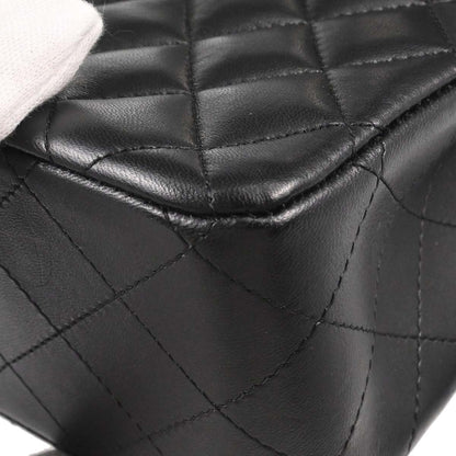 Chanel Black Lambskin Mini Classic Square Flap Shoulder Bag 17