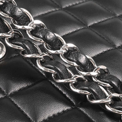 Chanel Black Lambskin Mini Classic Square Flap Shoulder Bag 17