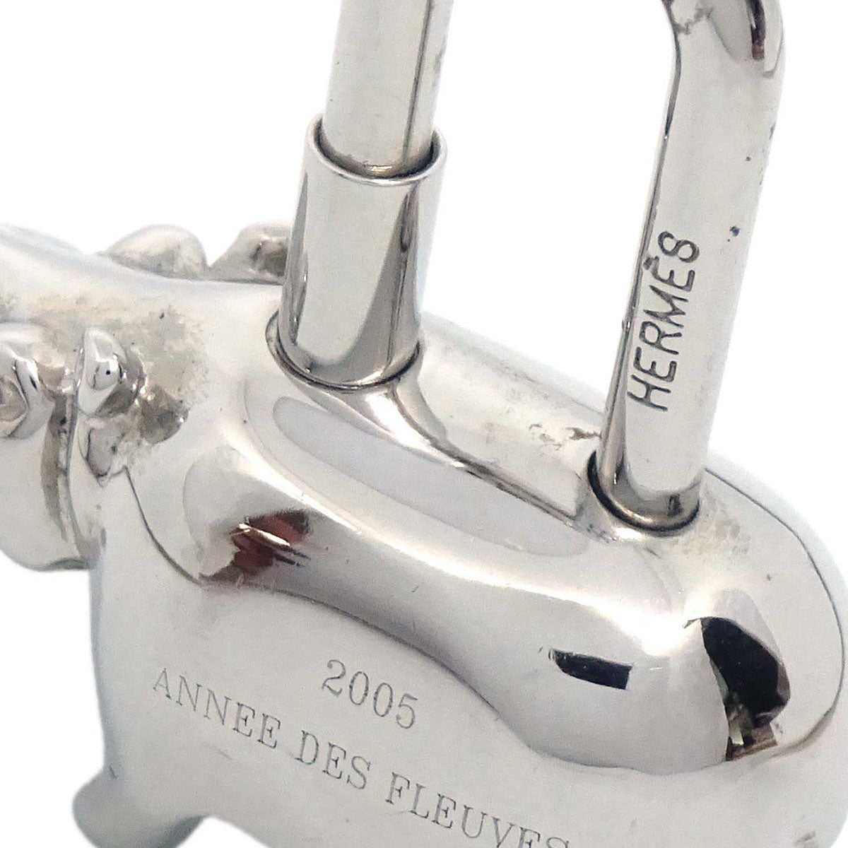Hermes 2005 Annee Des Fleuves Cadena Silver Small Good