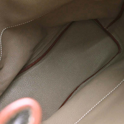 Hermes Etoupe Gray Taurillon Clemence So Kelly 26 Shoulder Bag