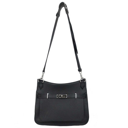 Hermes Black Taurillon Clemence Jypsiere 34 Shoulder Bag