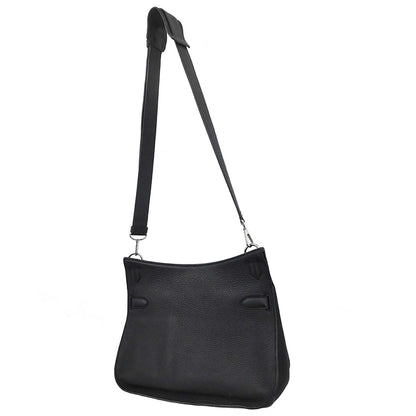 Hermes Black Taurillon Clemence Jypsiere 34 Shoulder Bag