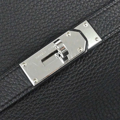 Hermes Black Taurillon Clemence Jypsiere 34 Shoulder Bag