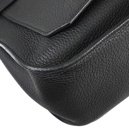Hermes Black Taurillon Clemence Jypsiere 34 Shoulder Bag