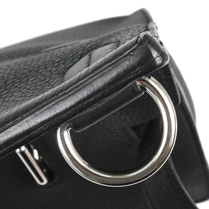 Hermes Black Taurillon Clemence Jypsiere 34 Shoulder Bag