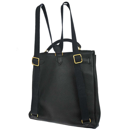 Hermes Black Togo Kelly A Dos GM Backpack