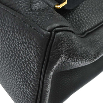 Hermes Black Togo Kelly A Dos GM Backpack