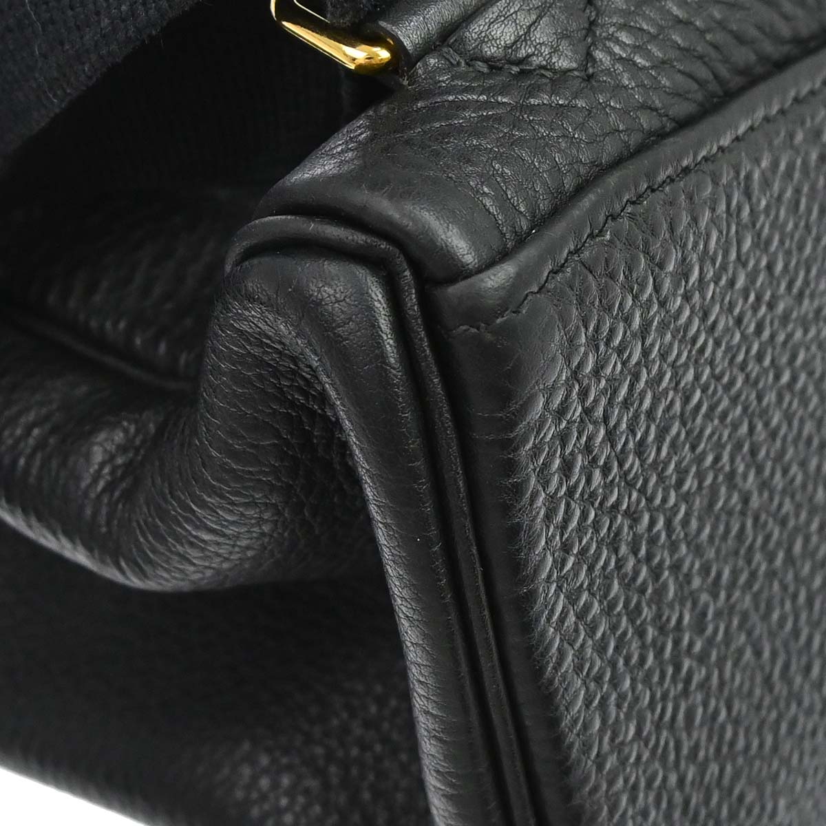 Hermes Black Togo Kelly A Dos GM Backpack