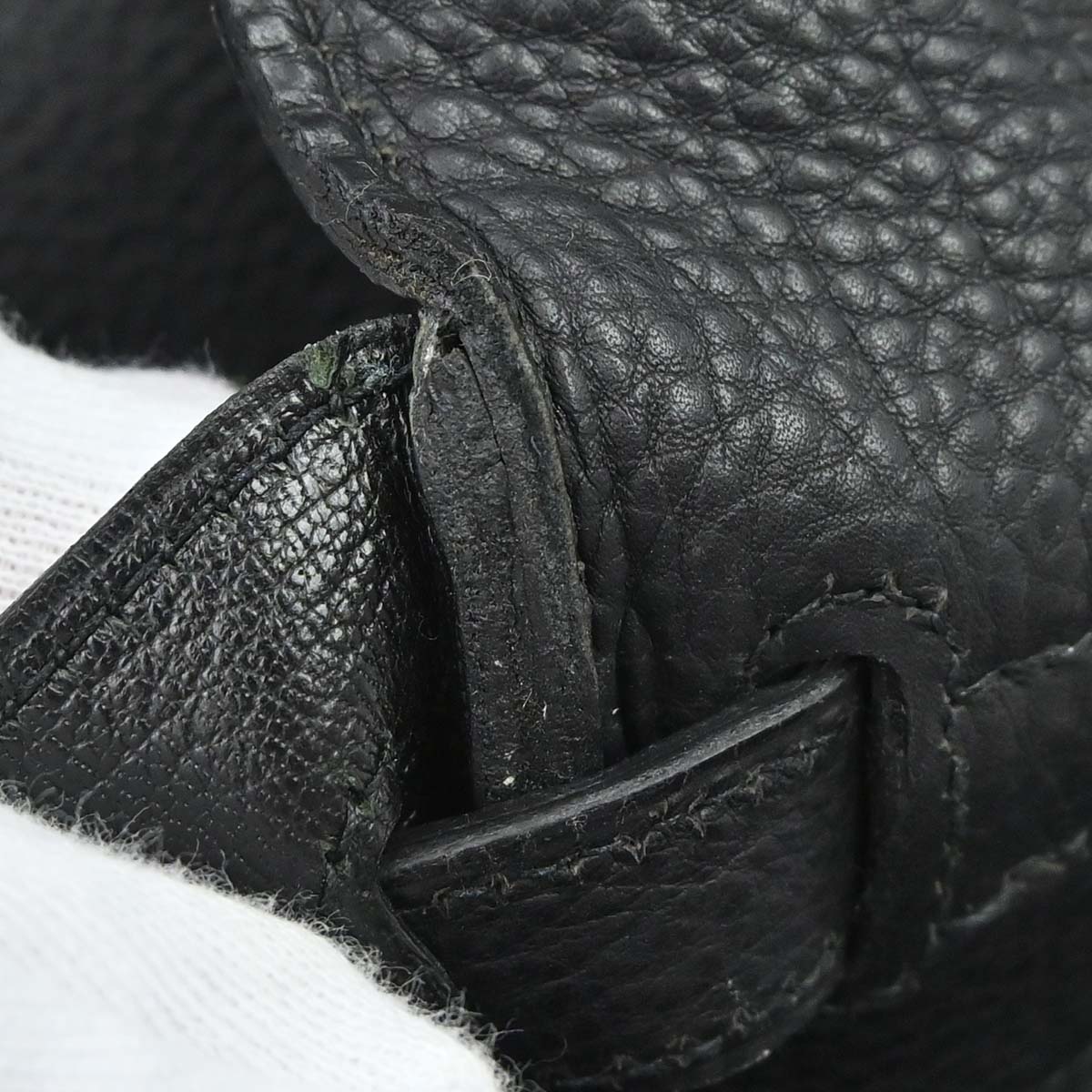 Hermes Black Togo Kelly A Dos GM Backpack