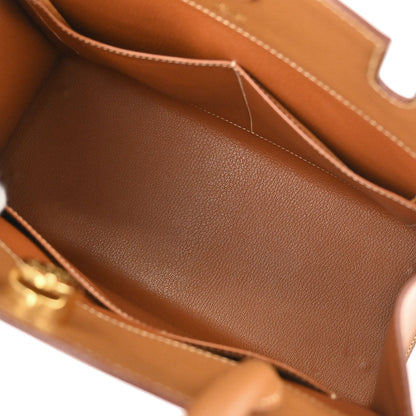 Hermes 2000 Gold Courchevel Dalvy 30 MM Handbag
