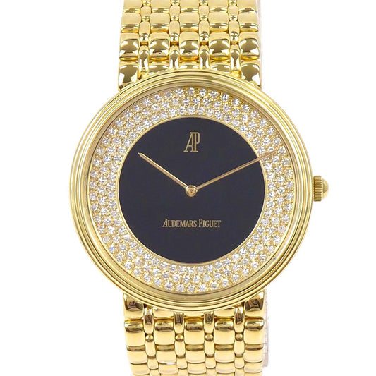 Audemars Piguet 31mm Quartz Watch 18KYG Onyx Diamond