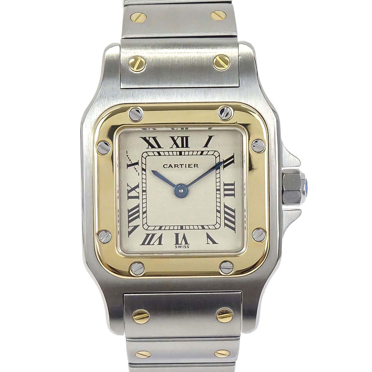 Cartier Santos Galbee SM 24mm Ref.166930 Quartz Watch 18KYG SS