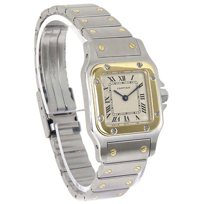 Cartier Santos Galbee SM 24mm Ref.166930 Quartz Watch 18KYG SS