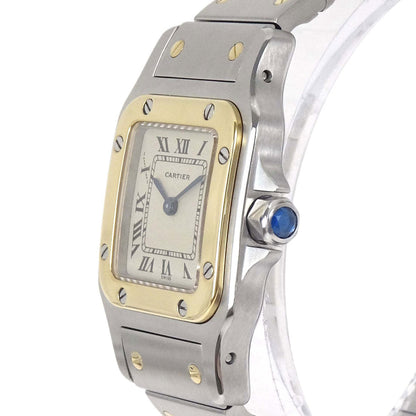 Cartier Santos Galbee SM 24mm Ref.166930 Quartz Watch 18KYG SS