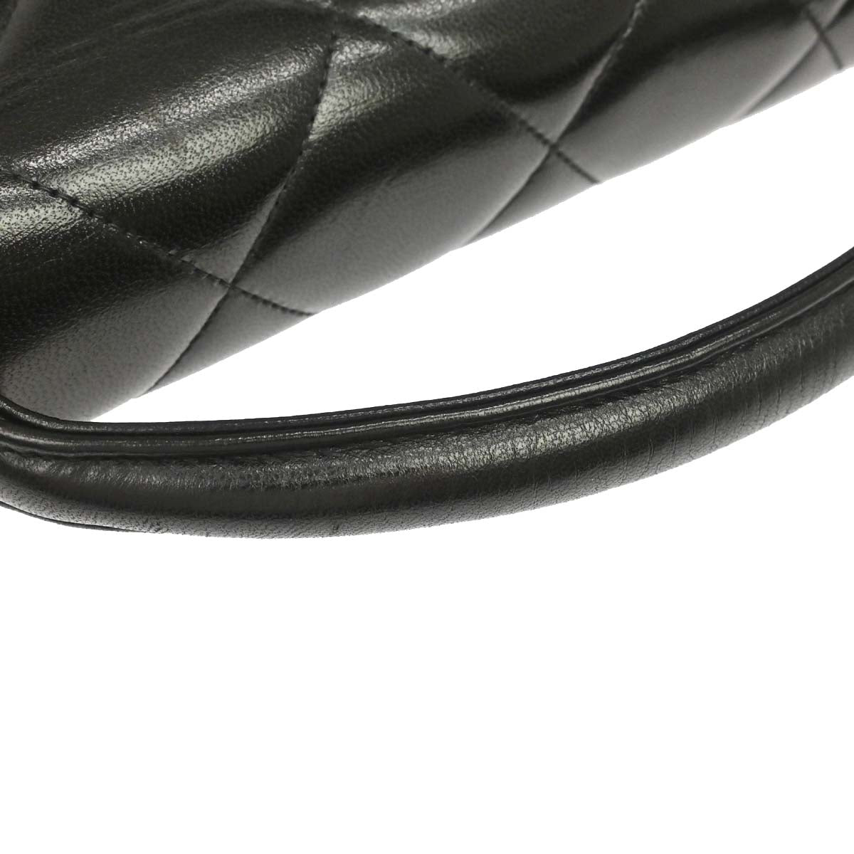 Chanel 1996-1997 Black Lambskin Briefcase Business Handbag