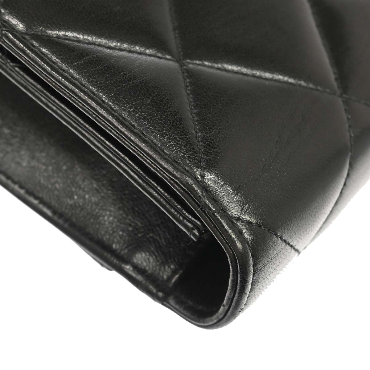 Chanel 1996-1997 Black Lambskin Briefcase Business Handbag